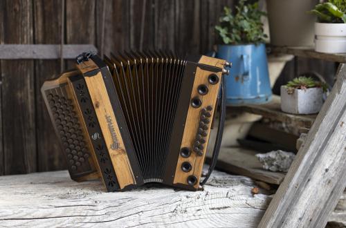 Grand Edelholz Eiche Antik von Sammer Harmonika