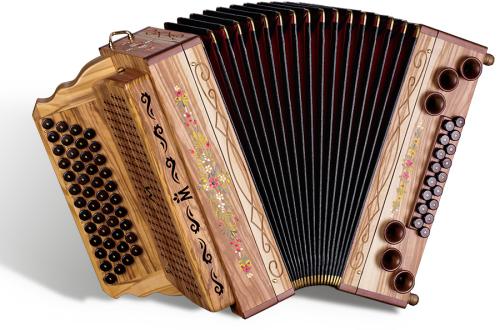 Olive bemalt von Müller Harmonika