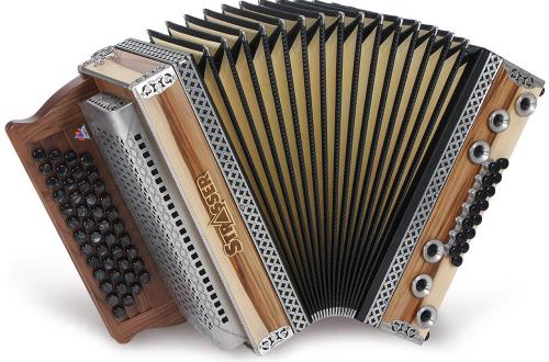 Hoamat (19 Satin Nuss mB) von Strasser Harmonika