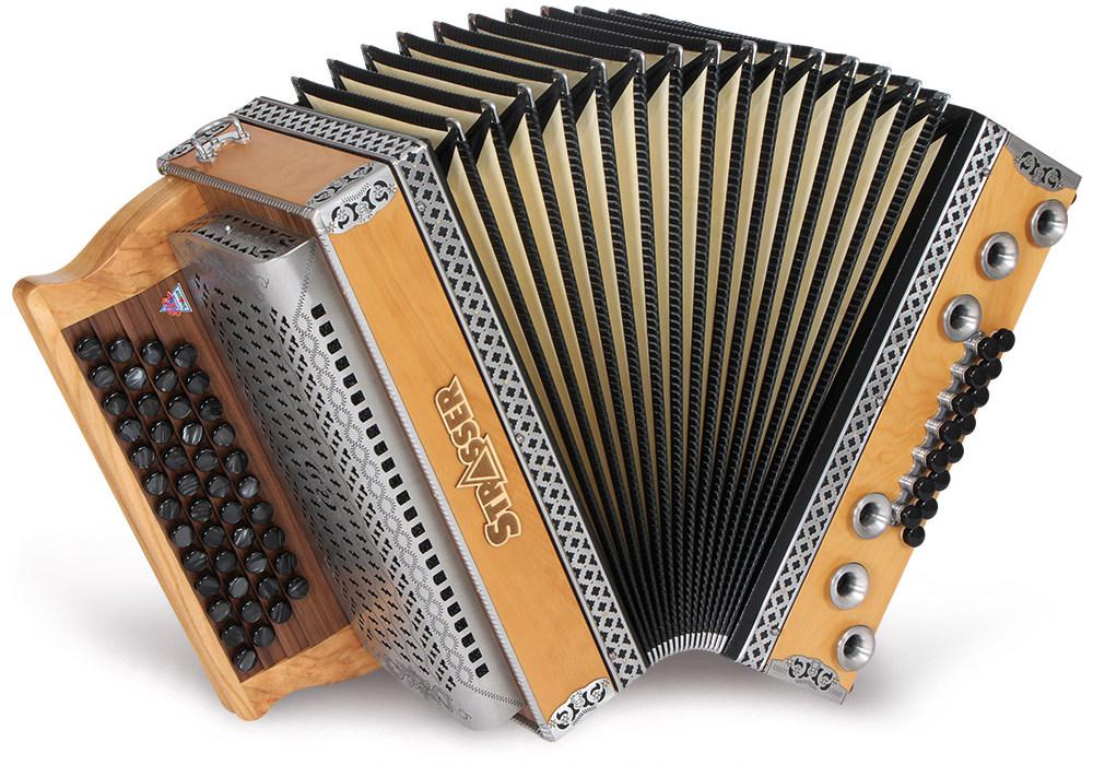 Hoamat (20 Zirbe Antik mB) von Strasser Harmonika